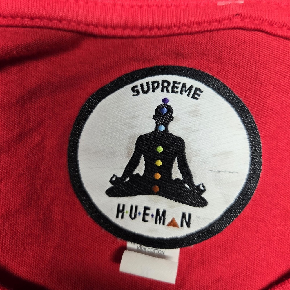 Supreme Shirt Mens XL Red Long Sleeve Social‎ Anxiety Embroidered Logo Tee - Picture 10 of 16
